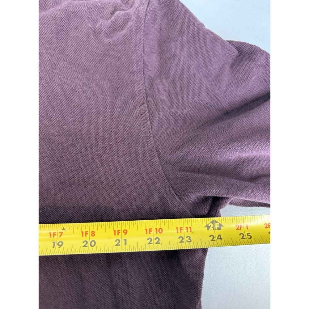 Brooks Brothers Men's Maroon 346 Classic Fit Pique Short Sleeve Polo Shirt Sz XL - Picture 4 of 4